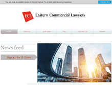 Tablet Screenshot of eclawyers.com.au